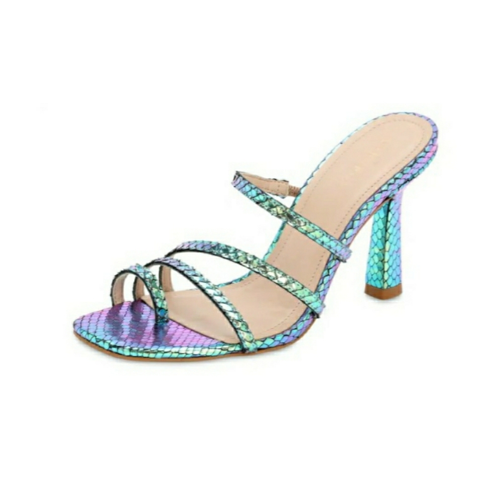 Carvela 90MM Lizard Print Leather Thong Sandal